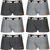 SET DE 6 CALZONCILLOS BÓXER KTM GRIS CLARO Y GRIS OSCURO