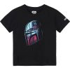 CAMISETA CORTA SINGLE JERSEY PUNTO THE MANDALORIAN BLACK