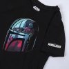 CAMISETA CORTA SINGLE JERSEY PUNTO THE MANDALORIAN BLACK - Image 3