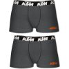 SET DE 2 CALZONCILLOS BÓXER KTM GRIS OSUCURO