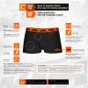 SET DE 5 BOXERS BOXER KTM MICROFIBRA 60% POLIÉSTER 35% ALGODON 5% ELASTANO MULTICOLOR NEGROS CON CINTURA NARANJA - Image 2