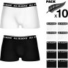 SET 10 BOXERS - 6 NEGRO/4 BLANCO - 100% ALGODÓN - Image 3