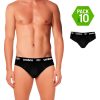SET 10 SLIPS HOMBRE, NEGRO