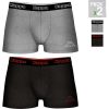 SET 2PCS BOXERS- GRIS, NEGRO