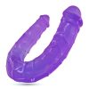 DEEP DIVER DILDO DUPLO COM LUBRIFICANTE ANAL 50ML CRUSHIOUS ROXO - Image 2