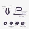 DEEP DIVER DILDO DUPLO COM LUBRIFICANTE ANAL 50ML CRUSHIOUS ROXO - Image 5