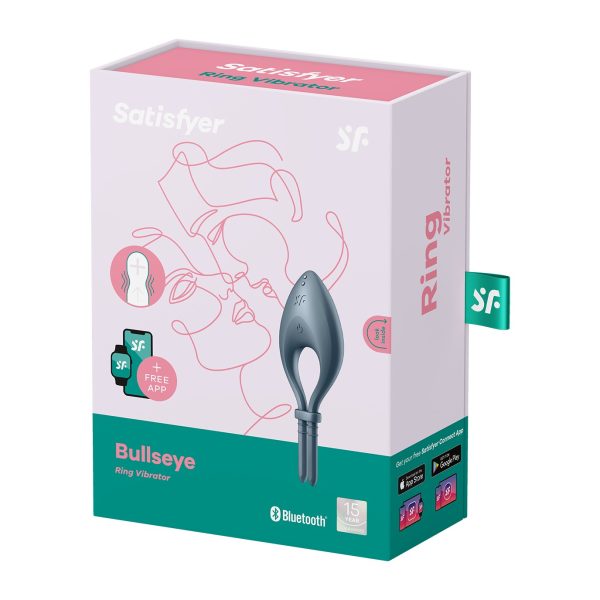 ANEL VIBRATÓRIO BULLSEYE COM APP SATISFYER AZUL ESCURO - Image 5