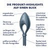 ANEL VIBRATÓRIO BULLSEYE COM APP SATISFYER AZUL ESCURO - Image 8