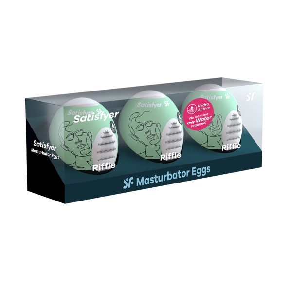 PACK DE 3 MASTURBADOR MASTURBATOR EGG RIFFLE SATISFYER - Image 2
