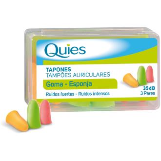TAMPÕES ESPUMA cores sortidos 6ud. QUIES