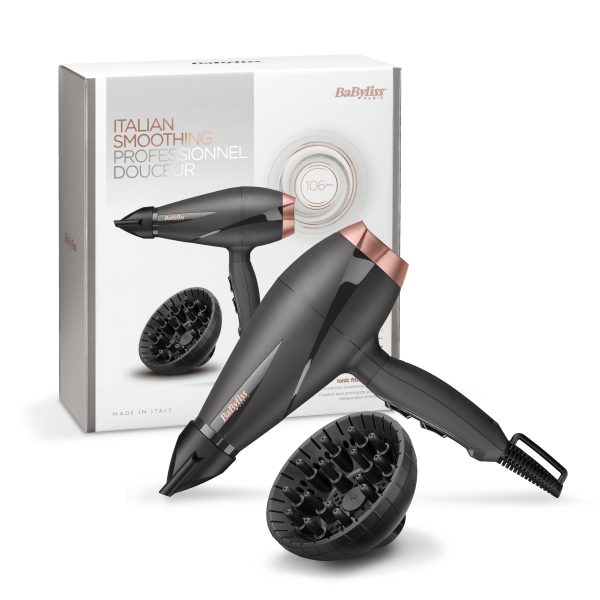 SECADOR BABYLISS 6709DE MOTOR AC GRIS/ROSA ION. C/DIF - Image 6