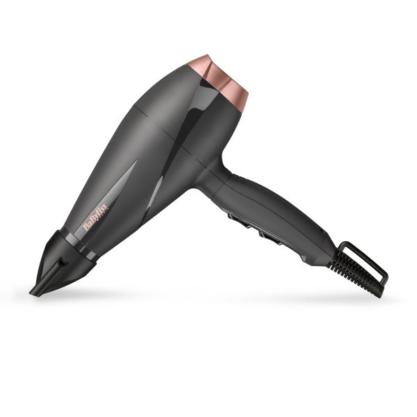 SECADOR BABYLISS 6709DE MOTOR AC GRIS/ROSA ION. C/DIF - Image 3