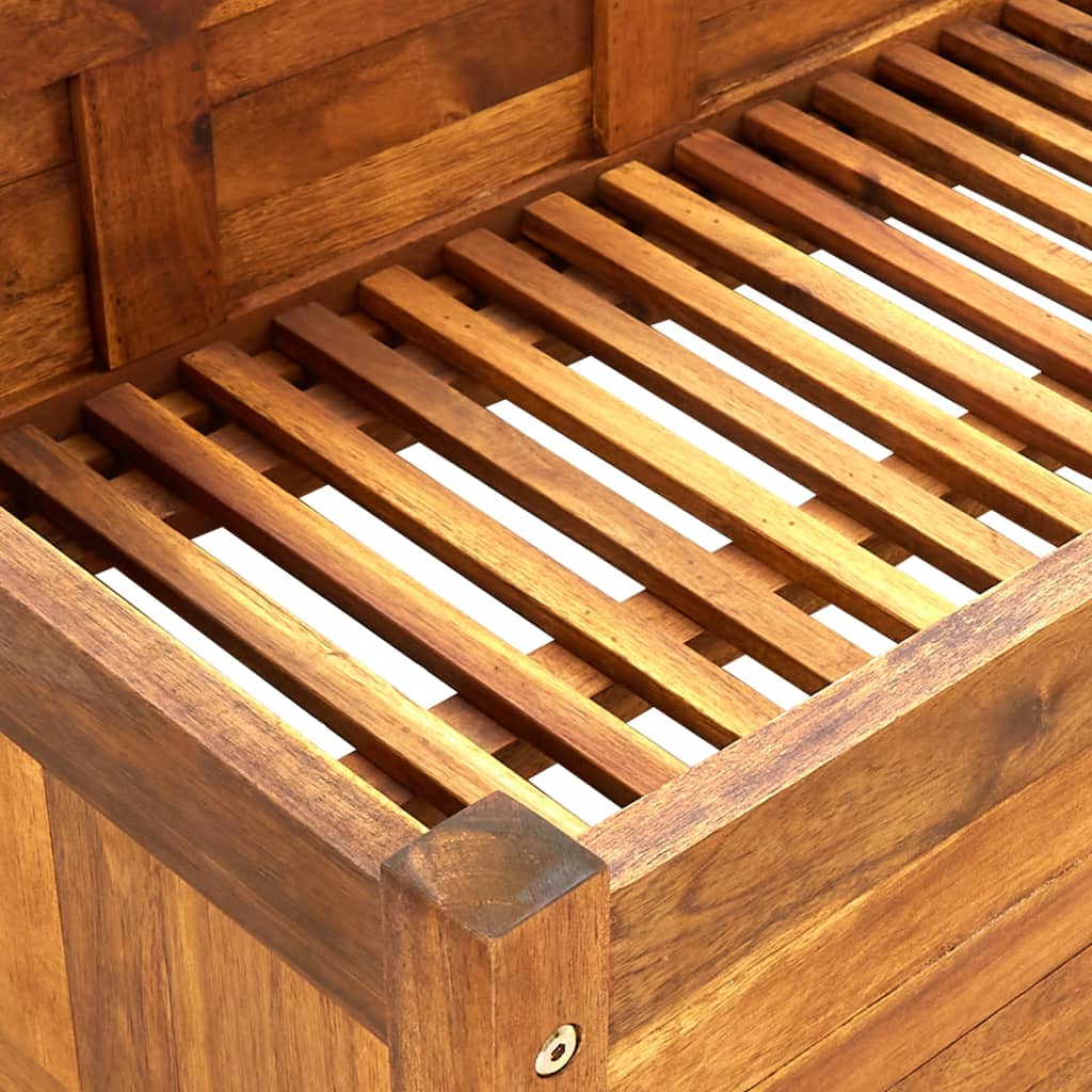 Canteiro elevado de jardim 200x50x25 cm madeira de acácia - Image 5