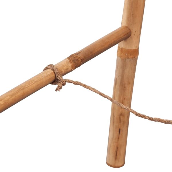 Escada toalheiro dupla com 5 degraus, bambu, 50x160 cm - Image 4