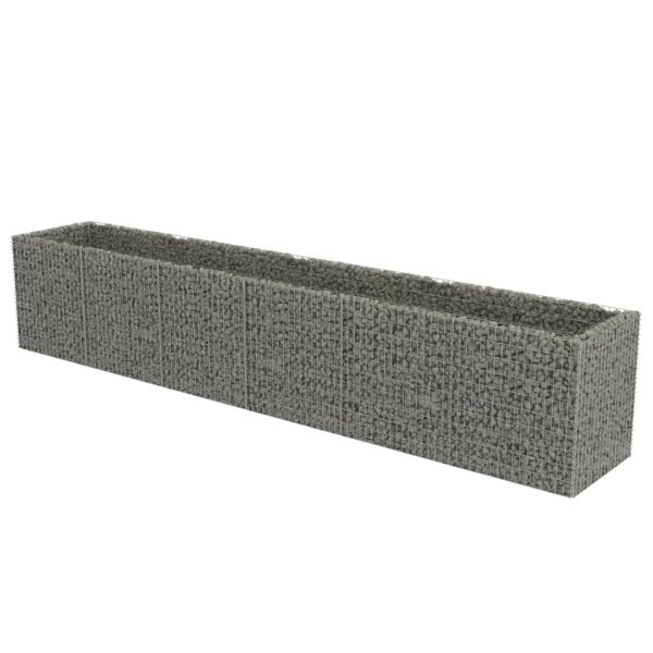 Canteiro elevado/cesto gabião 540x90x100 cm aço galvanizado - Image 2