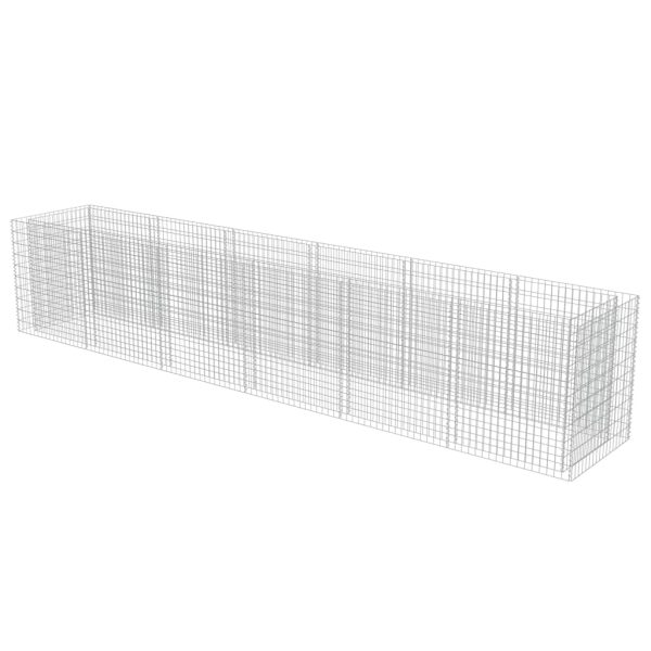 Canteiro elevado/cesto gabião 540x90x100 cm aço galvanizado - Image 3