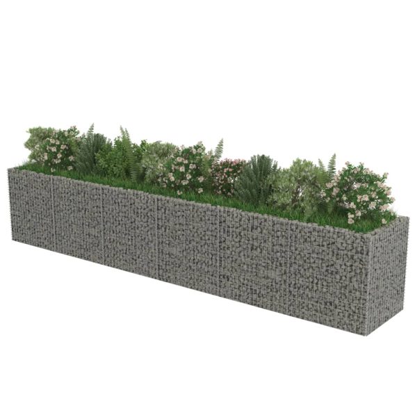 Canteiro elevado/cesto gabião 540x90x100 cm aço galvanizado - Image 4