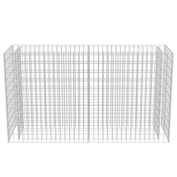 Canteiro elevado/cesto gabião 180x50x100 cm aço galvanizado - Image 5