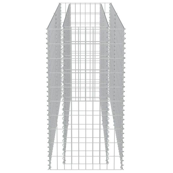 Canteiro elevado/cesto gabião 180x50x100 cm aço galvanizado - Image 6
