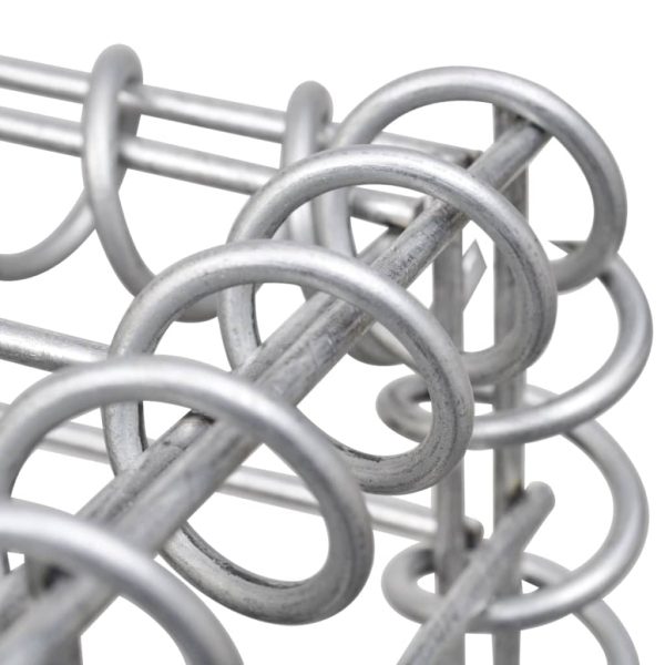 Canteiro elevado/cesto gabião 180x50x50 cm aço galvanizado - Image 7