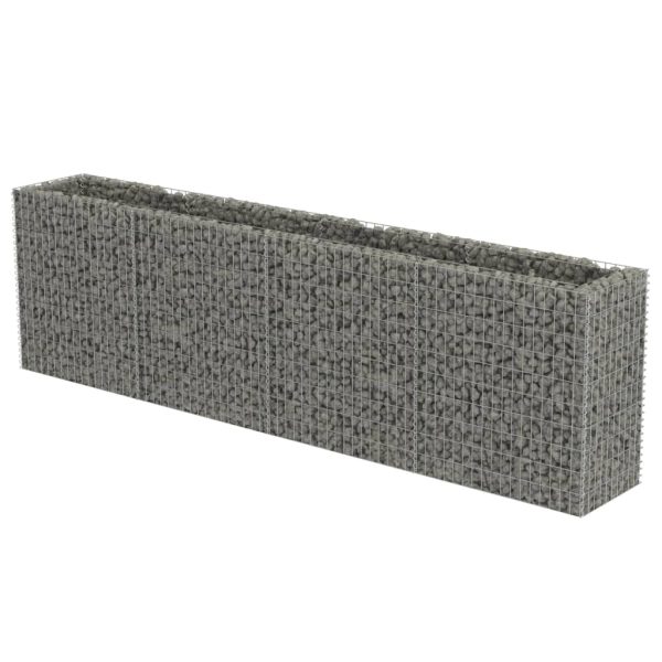 Canteiro elevado/cesto gabião 360x50x100 cm aço galvanizado - Image 2