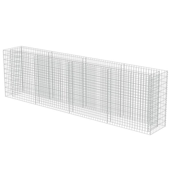 Canteiro elevado/cesto gabião 360x50x100 cm aço galvanizado - Image 3