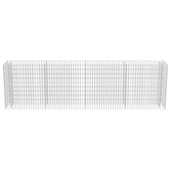 Canteiro elevado/cesto gabião 360x50x100 cm aço galvanizado - Image 5