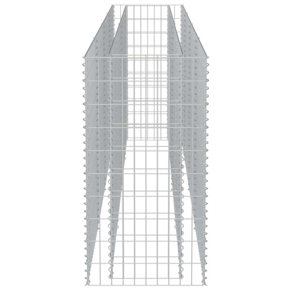 Canteiro elevado/cesto gabião 360x50x100 cm aço galvanizado - Image 6