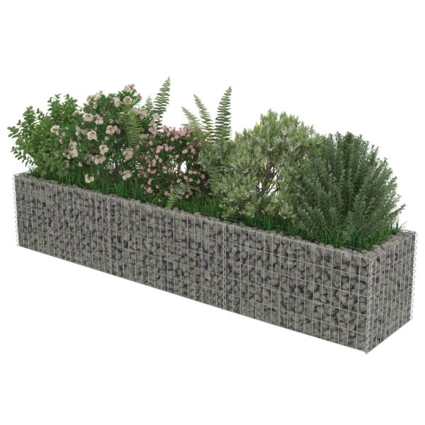 Canteiro elevado/cesto gabião 270x50x50 cm aço galvanizado - Image 4