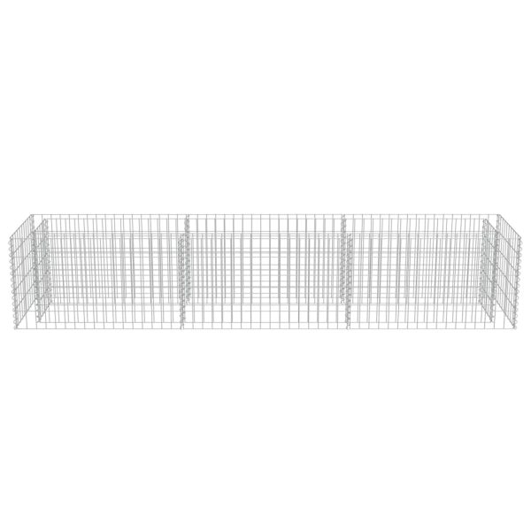 Canteiro elevado/cesto gabião 270x50x50 cm aço galvanizado - Image 5