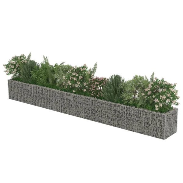 Canteiro elevado/cesto gabião 450x50x50 cm aço galvanizado - Image 4