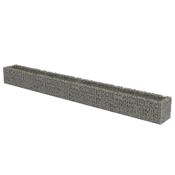 Canteiro elevado/cesto gabião 540x50x50 cm aço galvanizado - Image 2