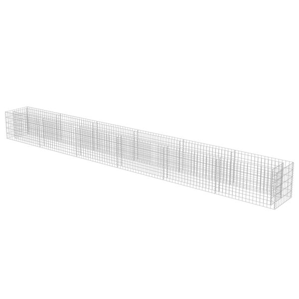 Canteiro elevado/cesto gabião 540x50x50 cm aço galvanizado - Image 3