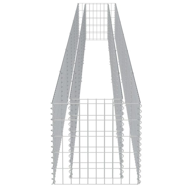 Canteiro elevado/cesto gabião 540x50x50 cm aço galvanizado - Image 6
