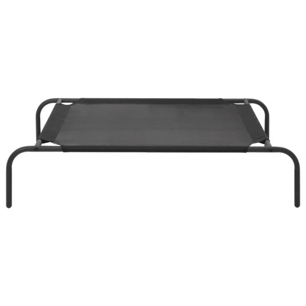 Cama para cães elevada preto S textilene - Image 2