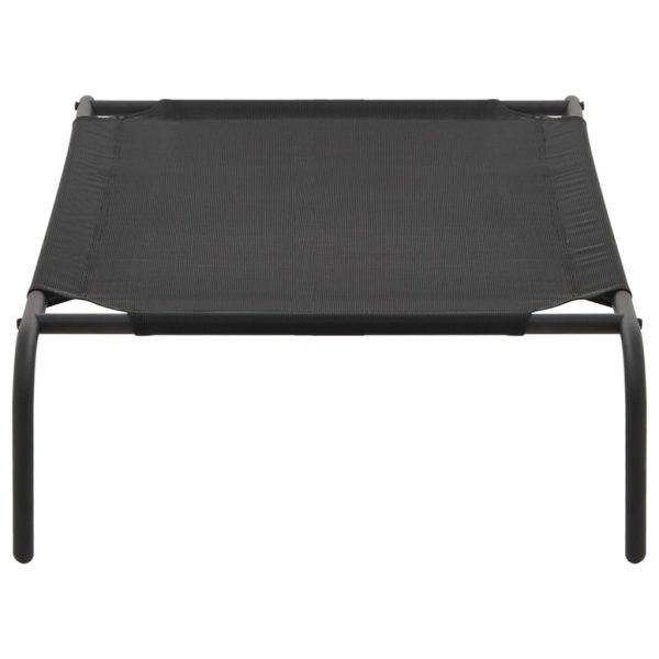 Cama para cães elevada preto S textilene - Image 3