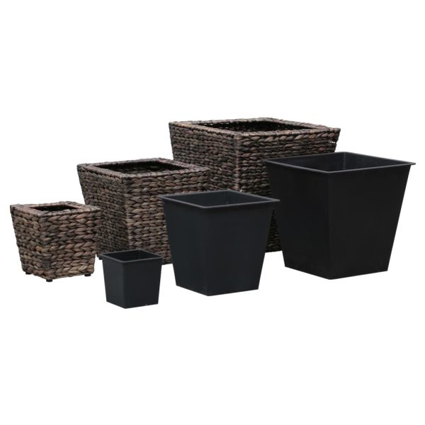 Floreiras elevadas para jardim 3 pcs jacinto de água castanho - Image 4