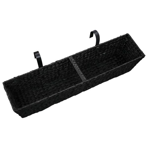 Vasos/floreiras para jardim 2 pcs jacinto de água preto - Image 5