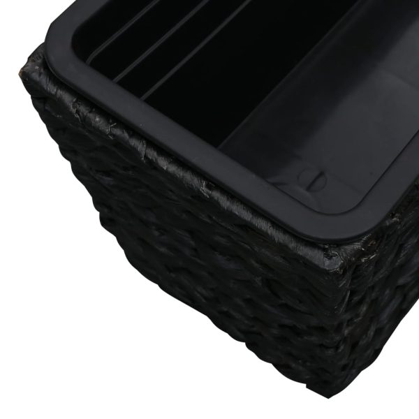 Vasos/floreiras para jardim 2 pcs jacinto de água preto - Image 8