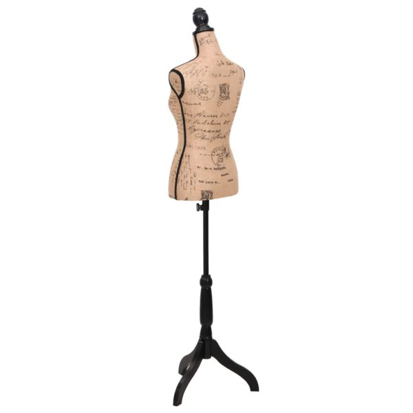 Busto manequim de senhora juta castanho e preto - Image 4