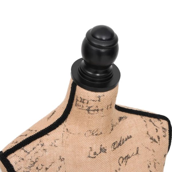 Busto manequim de senhora juta castanho e preto - Image 5