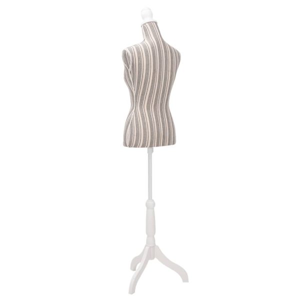 Busto manequim de senhora linho com riscas - Image 4