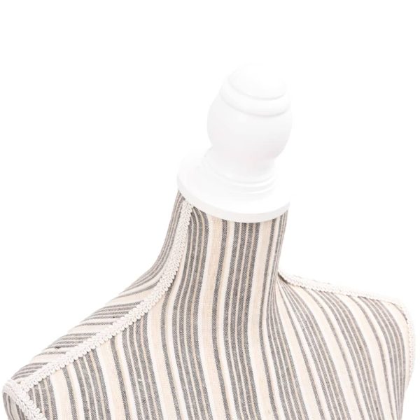 Busto manequim de senhora linho com riscas - Image 5
