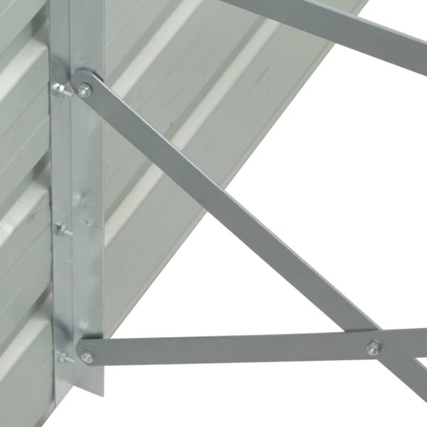 Canteiro elevado jardim aço galvanizado 100x40x77 cm antracite - Image 6
