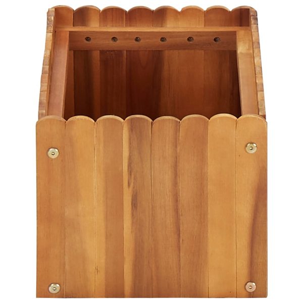 Vaso/floreira de jardim 50x30x25 cm madeira de acácia maciça - Image 3