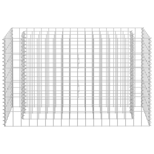 Canteiro elevado/cesto gabião 90x30x60 cm aço galvanizado - Image 4