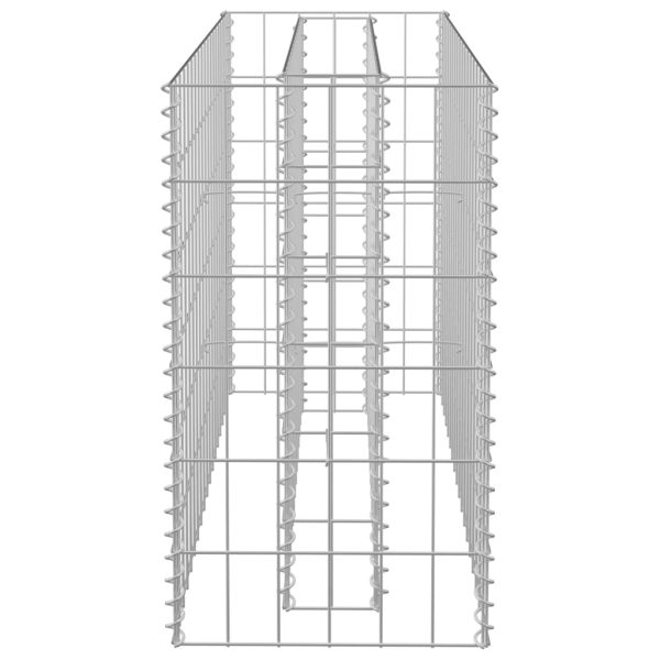 Canteiro elevado/cesto gabião 90x30x60 cm aço galvanizado - Image 5