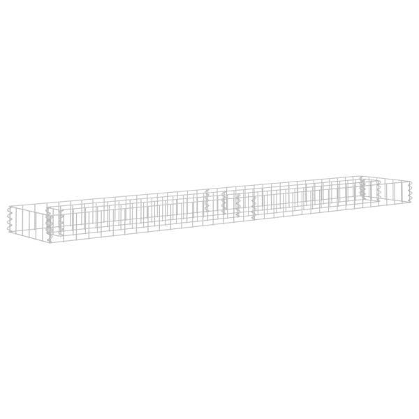 Canteiro elevado/cesto gabião 180x30x10 cm aço galvanizado - Image 2