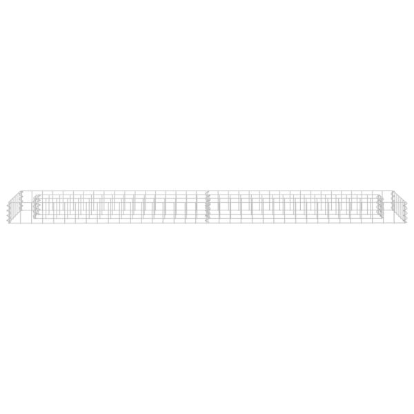 Canteiro elevado/cesto gabião 180x30x10 cm aço galvanizado - Image 3