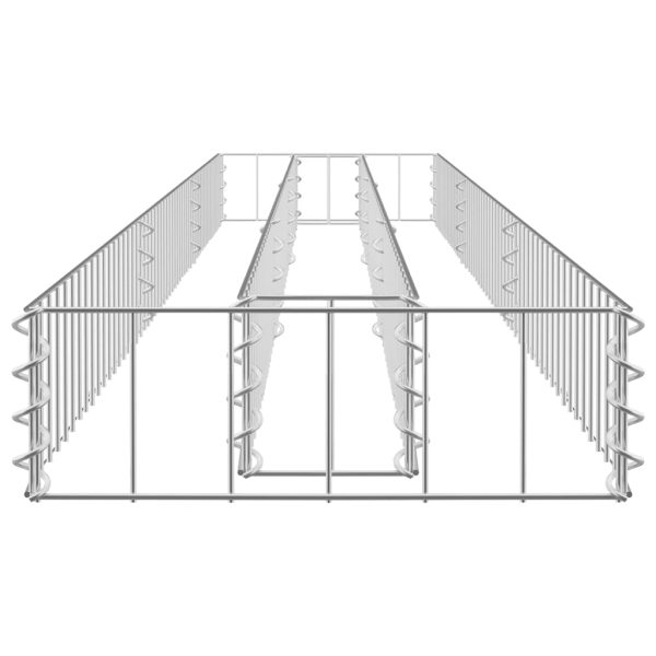 Canteiro elevado/cesto gabião 270x30x10 cm aço galvanizado - Image 5